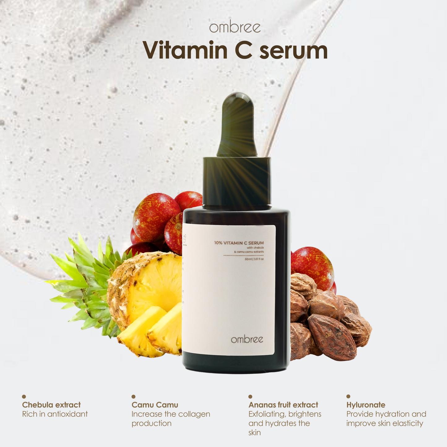 Ombree Vitamin C Serum with Chebula and Camu Camu 30ML